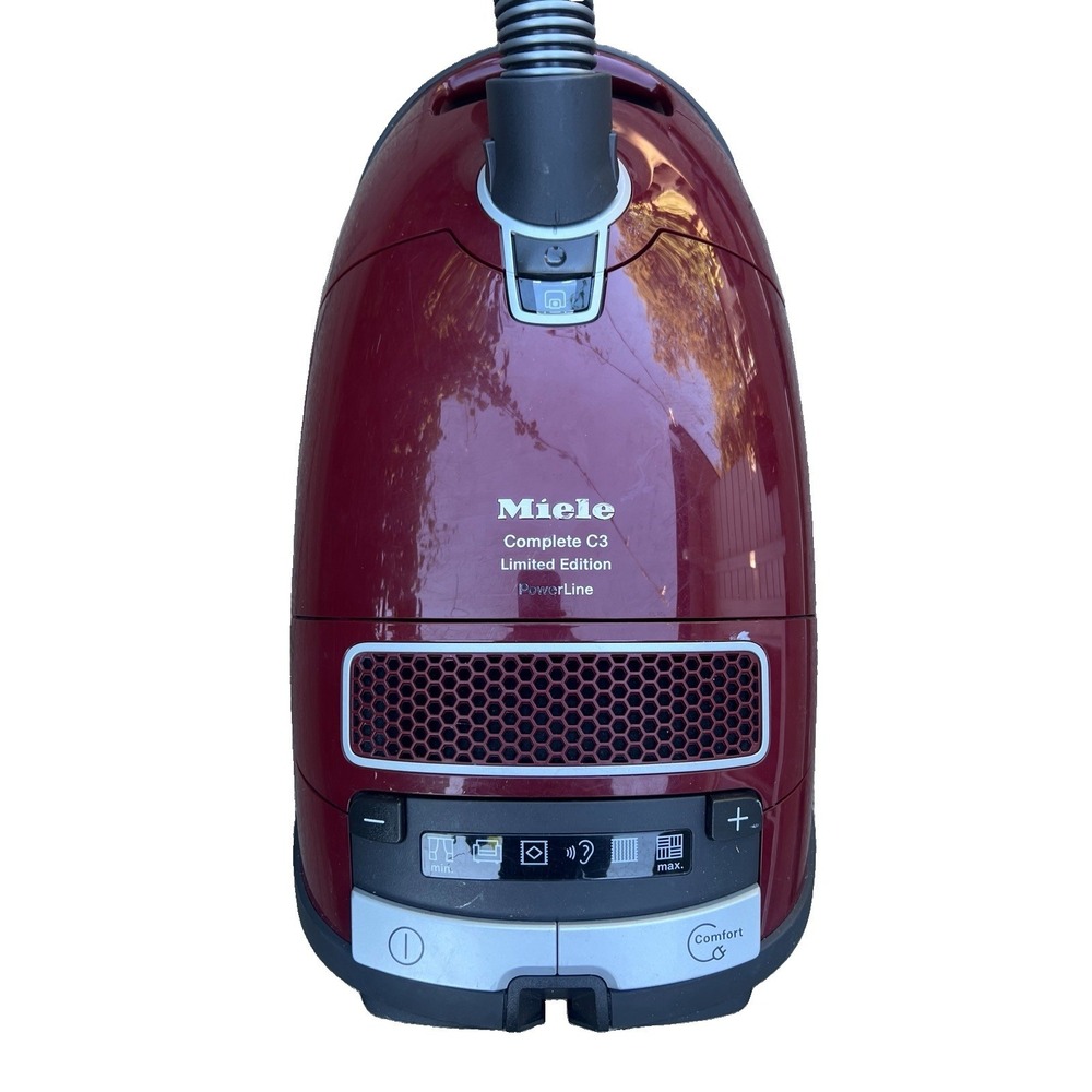 Miele Complete C3 Limited Edition Canister Vacuum Cleaner, Quiet Red Works Great - Picture 2 of 10